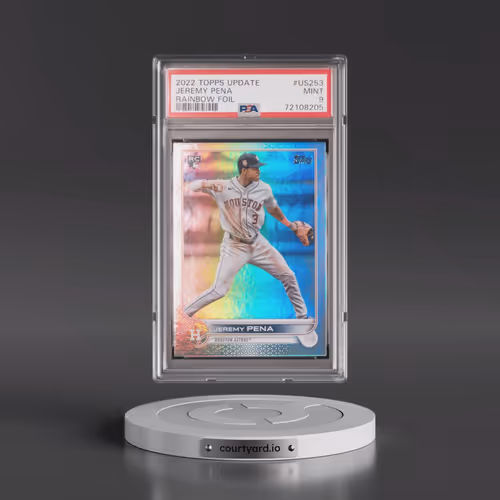 2022 Topps Update #US253 Jeremy Pena - Rainbow Foil (PSA 9 MINT)