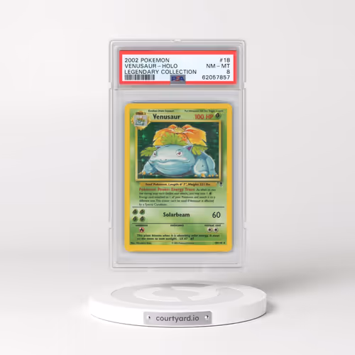 2002 Pokémon Legendary Collection #18 Venusaur - Holo (PSA 8 NM-MT)