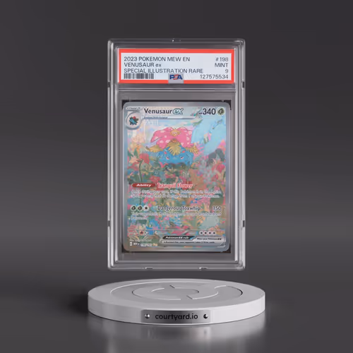2023 Pokémon Mew EN-151 #198 Venusaur EX - Holo Special Illustration Rare (PSA 9 MINT)