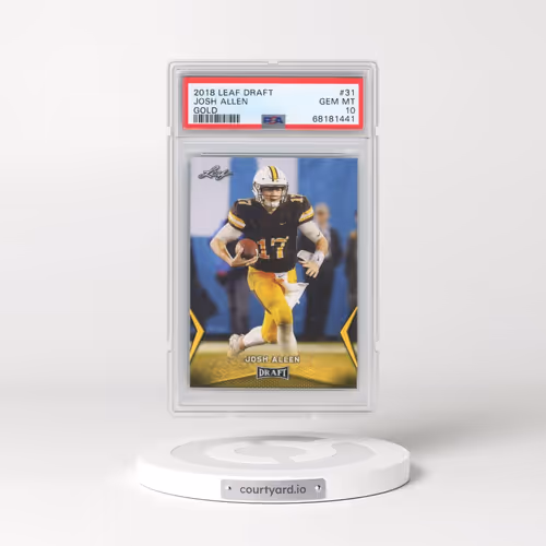 2018 Leaf Draft #31 Josh Allen - Gold (PSA 10 GEM MINT)