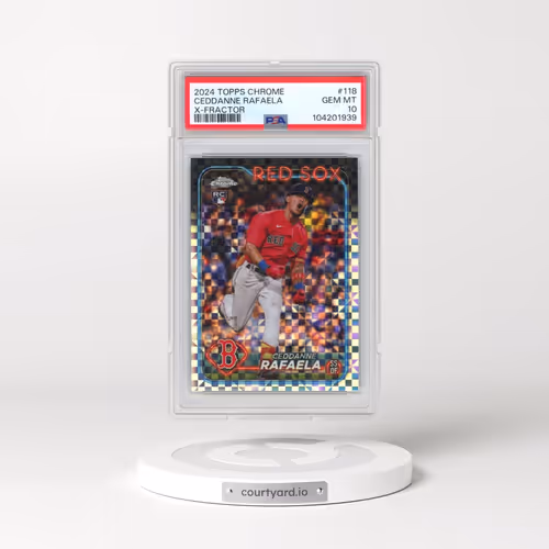 2024 Topps Chrome #118 Ceddanne Rafaela - X-Fractor (PSA 10 GEM MINT)