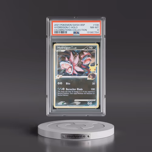 2021 Pokémon Swsh Black Star Promo #138 Hydreigon C - Holo Celebrations Collection (PSA 8 NM-MT)