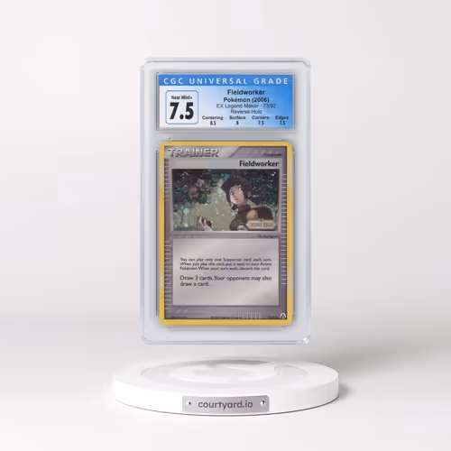 2006 Pokémon EX Legend Maker #73 Fieldworker - Reverse Foil (CGC 7.5 NM+)
