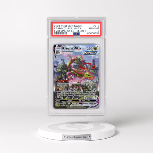 2021 Pokemon Sword & Shield Evolving Skies Full Art/Rayquaza Vmax Secret 218