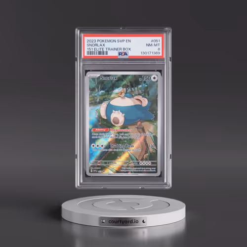2023 Pokémon Svp EN-SV Black Star Promo #051 Snorlax - 151 Elite Trainer Box (PSA 8 NM-MT)