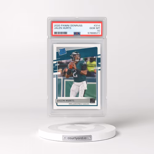 2020 Panini Donruss #314 Jalen Hurts (PSA 10 GEM MINT)