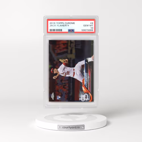 2018 Topps Chrome #4 Jack Flaherty (PSA 10 GEM MINT)