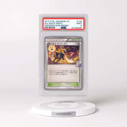 2015 Pokémon XY Promo #139 All Night Party - Pokemon Gym (PSA 9 MINT)