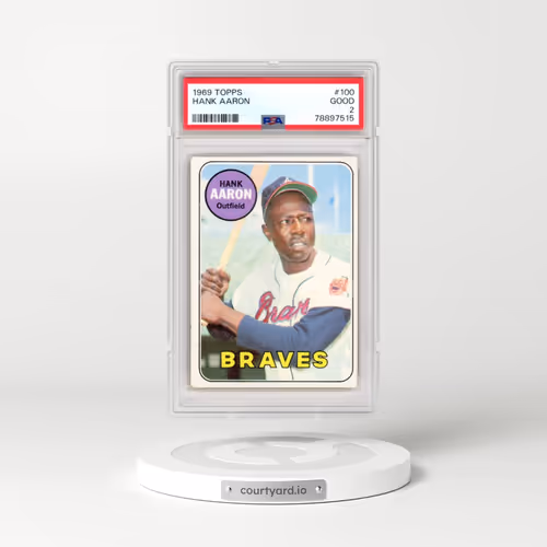 1969 Topps #100 Hank Aaron (PSA 2 GOOD)