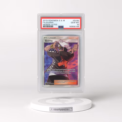 2019 Pokémon Sun & Moon Hidden Fates #SV84 Guzma - Full Art (PSA 10 GEM MINT)