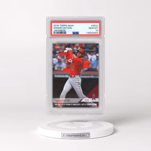 2018 Topps Now #553J Shohei Ohtani - Japanese (PSA 10 GEM MINT)
