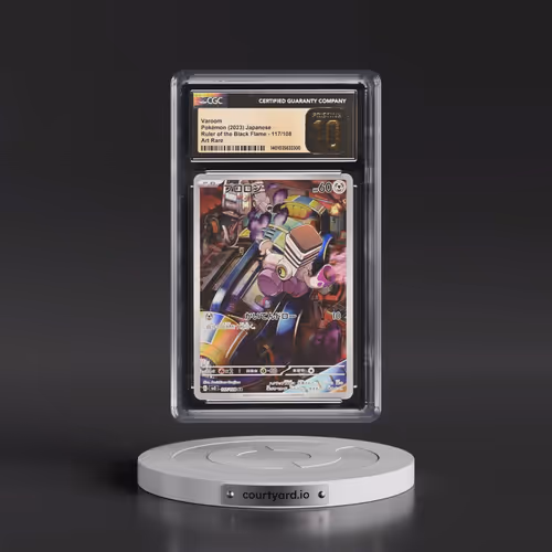 2023 Pokémon SV3-Ruler of the Black Flame #117 Varoom - Art Rare (CGC 10 PRISTINE)