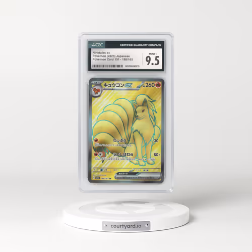 2023 Japanese Pokémon 151 #188 Ninetales EX - Full Art Holo (CGC 9.5 MINT+)