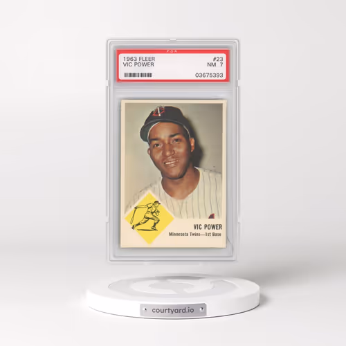 1963 Fleer #23 Vic Power (PSA 7 NM)