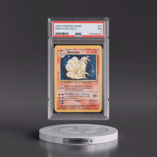 1999 Pokémon Game #12 Ninetales - Holo (PSA 7 NM)