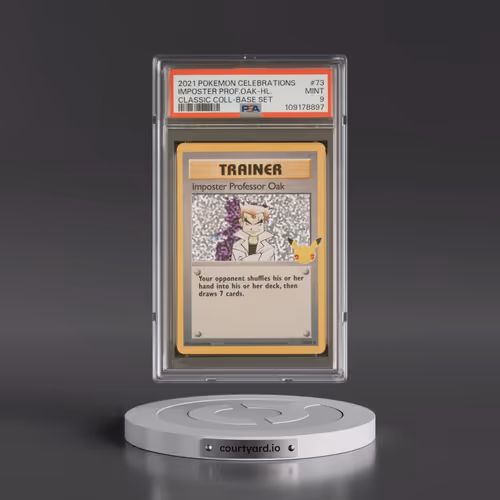 2021 Pokémon Celebrations Classic Collection #73 Imposter Professor Oak - Holo (PSA 9 MINT)
