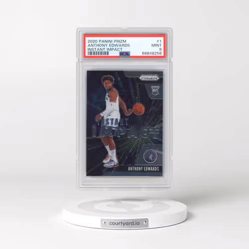 2020 Panini Prizm Instant Impact #1 Anthony Edwards (PSA 9 MINT)
