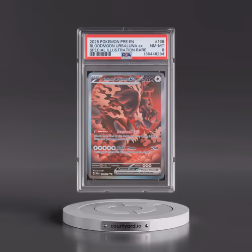 2025 Pokémon Pre EN-Prismatic Evolutions #168 Bloodmoon Ursaluna EX - Holo Special Illustration Rare