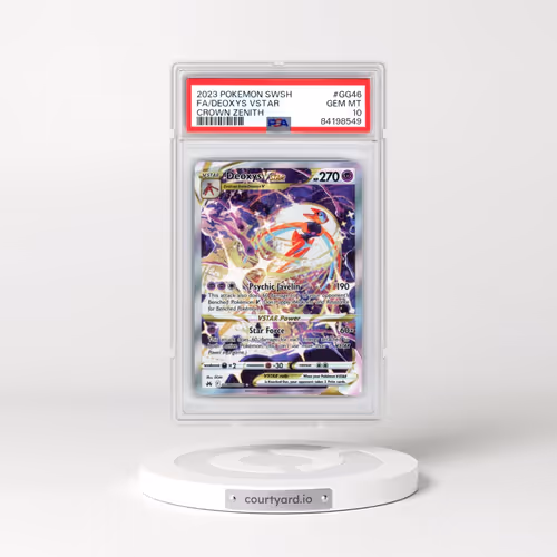 2023 Pokémon Sword and Shield Crown Zenith #GG46 Deoxys Vstar - Full Art (PSA 10 GEM MINT)