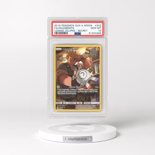 2019 Cosmic Eclipse #242 Magnemite - Character Rare Secret Rare (PSA 10 GEM MINT)