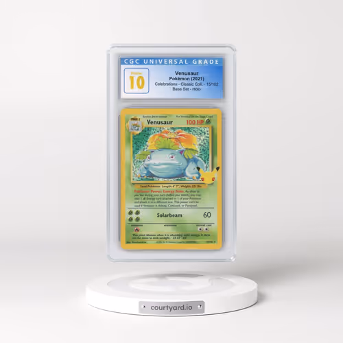 2021 Celebrations - Classic Collection #15/102 Venusaur - Base Set Holo (CGC 10 PRISTINE)