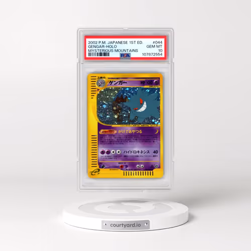 2002 Pokémon Mysterious Mountains #044 Gengar - 1st Edition Holo (PSA 10 GEM MINT)