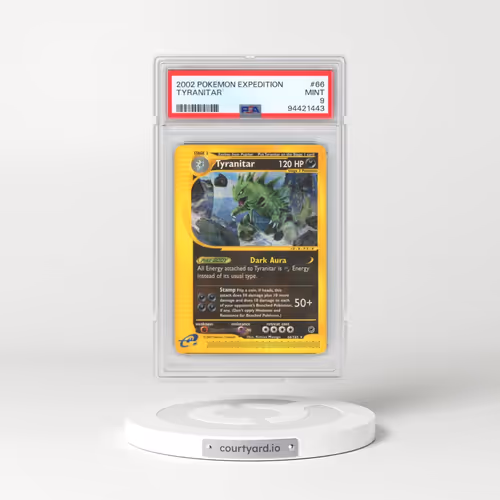 2002 Pokémon Expedition #66 Tyranitar (PSA 9 MINT)