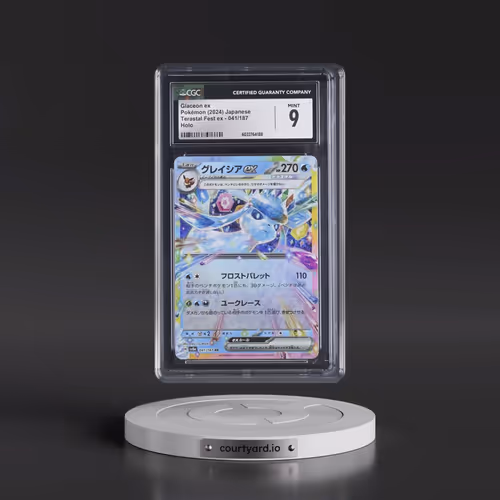 2024 Pokémon Sv8a-Terastal Fest EX #041 Glaceon EX - Holo (CGC 9 MINT)