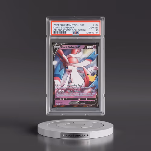 2021 Pokémon Swsh Black Star Promo #134 Dark Sylveon V - Holo Celebrations Collection (PSA 10 GEM MI