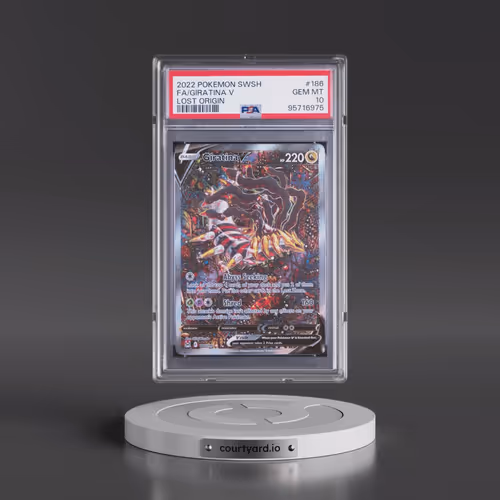 2022 Pokémon Sword & Shield Lost Origin #186 Giratina V - Holo Full Art (PSA 10 GEM MINT)