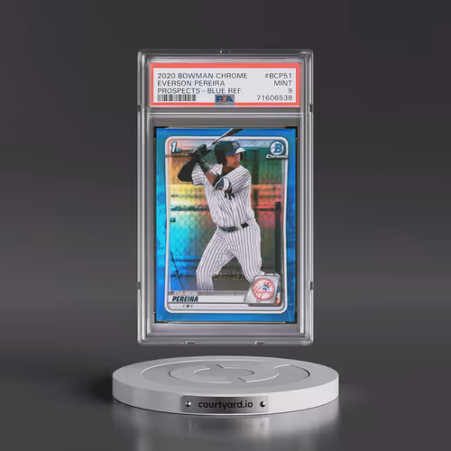 2020 Bowman Chrome Prospects #BCP51 Everson Pereira - Blue Refractor (PSA 9 MINT)