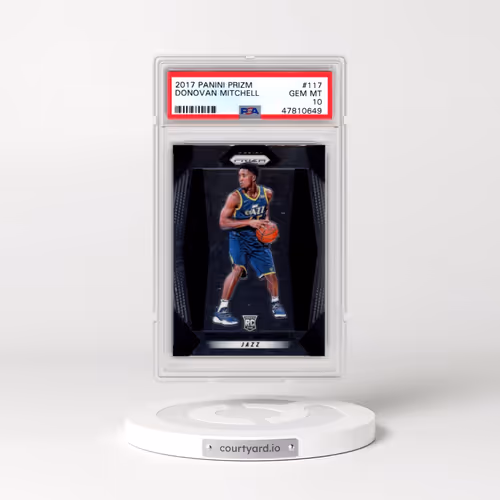 2017 Panini Prizm #117 Donovan Mitchell (PSA 10 GEM MINT)