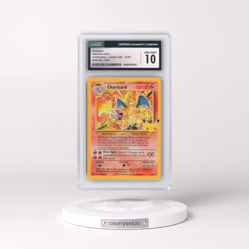 2021 Celebrations - Classic Collection #4/102 Charizard - Base Set Holo (CGC 10 GEM MINT)