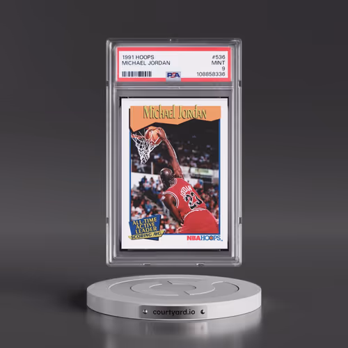 1991 Hoops #536 Michael Jordan (PSA 9 MINT)