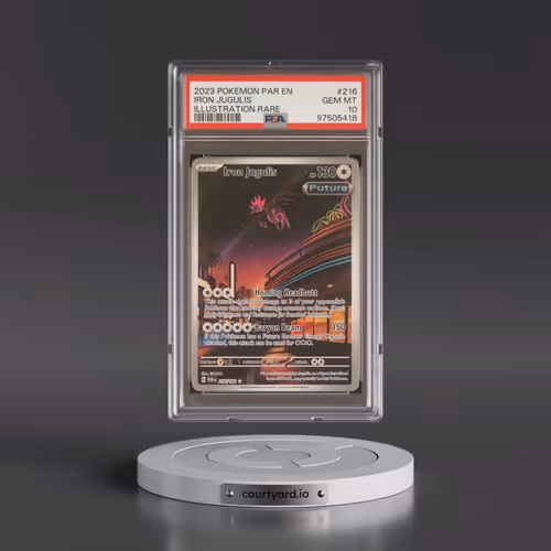 2023 Pokémon Par EN-Paradox Rift #216 Iron Jugulis - Illustration Rare (PSA 10 GEM MINT)
