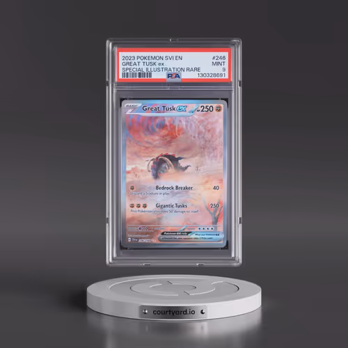 2023 Pokémon Svi EN-Scarlet & Violet #246 Great Tusk EX - Holo Special Illustration Rare (PSA 9 MINT