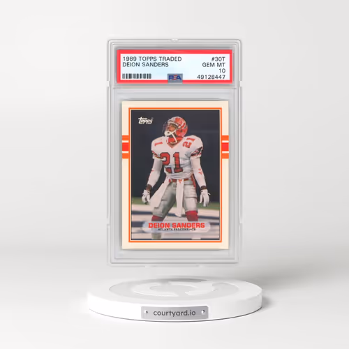 1989 Topps Traded #30T Deion Sanders (PSA 10 GEM MINT)