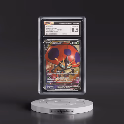 2020 Vivid Voltage #166/185 Orbeetle V - Ultra Rare Holo (CGC 8.5 NM-MT+)