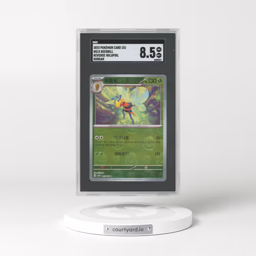 2023 Korean Pokémon 151 #15 Beedrill - Holo (SGC 8.5 NM-MT+)