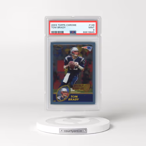 2003 Topps Chrome #148 Tom Brady (PSA 9 MINT)