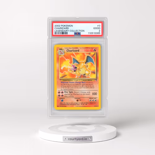 2002 Pokémon Legendary Collection #3 Charizard (PSA 2 GOOD)