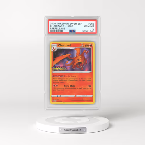 2020 Pokémon Swsh Black Star Promo #066 Charizard - Holo Prerelease (PSA 10 GEM MINT)