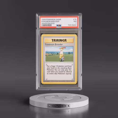 1999 Pokémon Game #76 Pokemon Breeder - Shadowless (PSA 7 NM)
