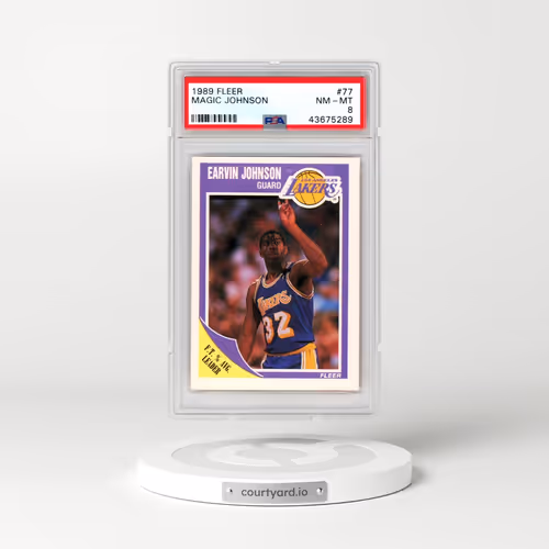 1989 Fleer #77 Magic Johnson (PSA 8 NM-MT)