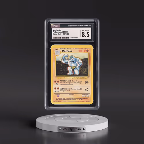 1999 Base Set #34/102 Machoke (CGC 8.5 NM-MT+)