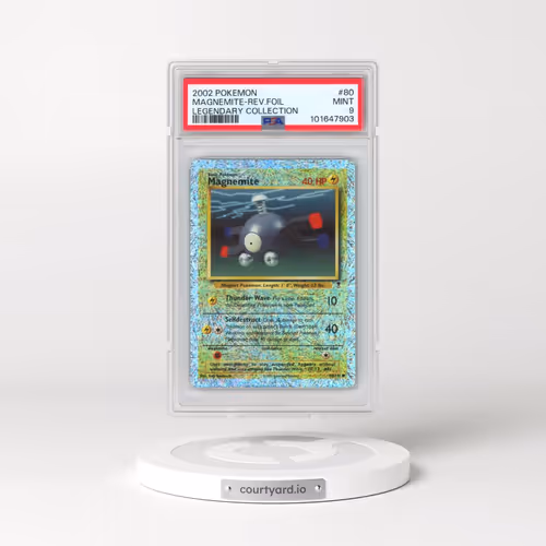 2002 Pokémon Legendary Collection #80 Magnemite - Reverse Foil (PSA 9 MINT)