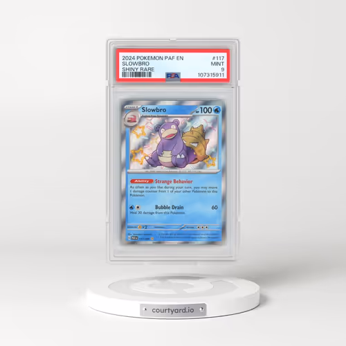 2024 Pokémon Paf EN-Paldean Fates #117 Slowbro - Shiny Rare (PSA 9 MINT)