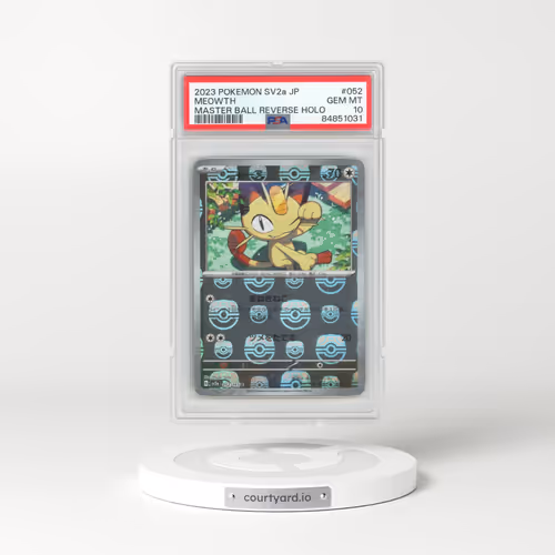2023 Pokémon Sv2a-Pokemon 151 #052 Meowth - Reverse Holo Master Ball (PSA 10 GEM MINT)