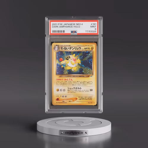 2001 Pokémon Neo 4 #181 Dark Ampharos - Holo (PSA 9 MINT)