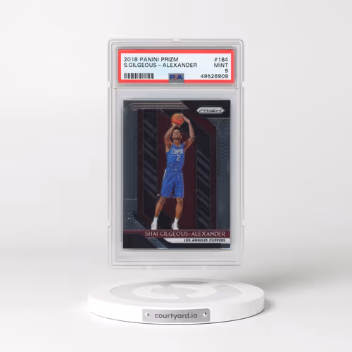 2018 Panini Prizm #184 Shai Gilgeous-Alexander (PSA 9 MINT)